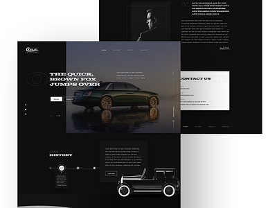 Cole Motor Car Company automotive automotive design design mockup design ui ux web design web design and development web development web development company