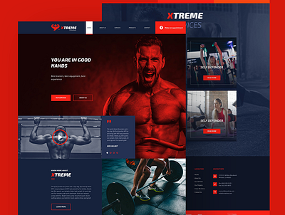 Fitness Website Design design mockup design ui ux web design web design and development web development web development company