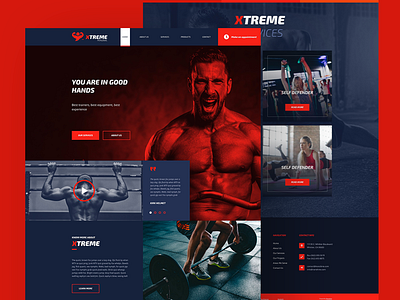 Fitness Website Design