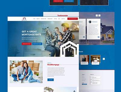 Real Mortgage Loans design mockup design ui ux web design web design and development web development web development company