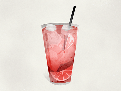 Cocktail illustartion cocktail cocktails digitalart drink fruit grain illustration illustration art lemonade object