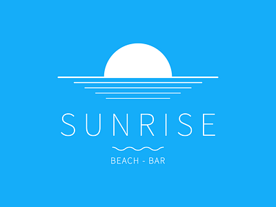 Sunrise Beach Bar brand concept identity logo logotype