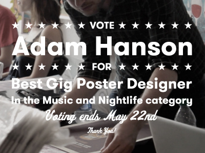 PLEASE VOTE!! adam hanson branding design identity illustration image photo type vector vote