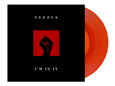 YEEZUS adam hanson album art design icon illustration kanye west packaging record typography vinyl yeezus