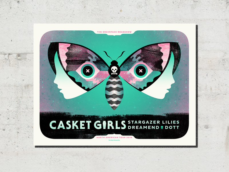 Casket Girls Tour Poster by Adam Hanson on Dribbble