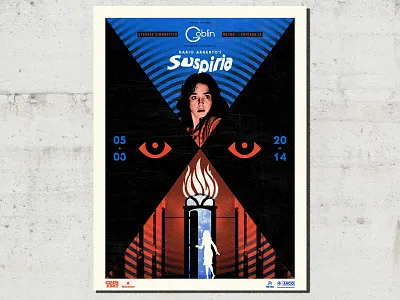 Goblin performing Suspiria adam hanson ahco design eyes gig poster goblin horror illustration movie screen print suspiria vector