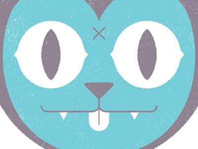 CAT adam hanson cat design gig poster illustration screen print