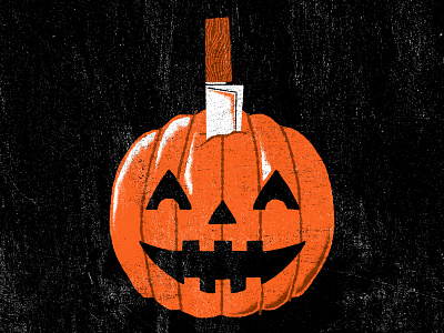 10/01: Jack-o-lantern adam hanson ahco design halloween horror illustration jackolantern midcentury pumpkin slasher spooky texture