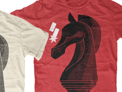 Knight adam hanson apparel chess piece design horse illustration knight shirt design