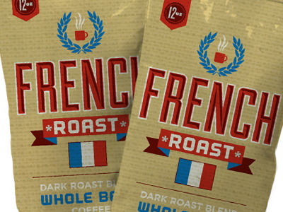 French Roast adam hanson americana branding coffee design french roast identity illustration packaging