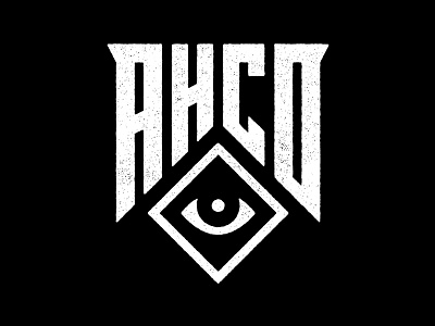 AHCO gloom logo adam hanson ahco branding diamond eye gloom icon logo logo design texture vector