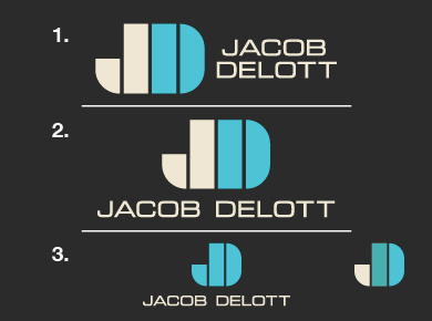 Jacob Delott , round 3 adam hanson bass branding design identity jacob delott musician retro vintage