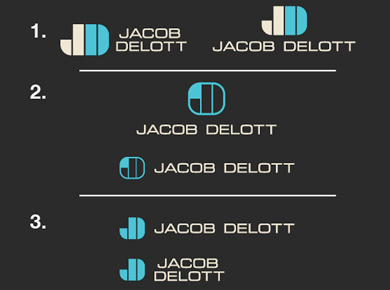 Jacob Delott , round 4 adam hanson bass branding design identity jacob delott musician retro vintage