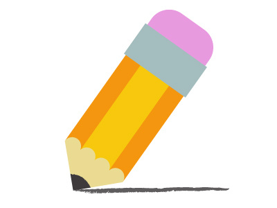 Pencil adam hanson cartoon design icon illustration interactive pencil vector website