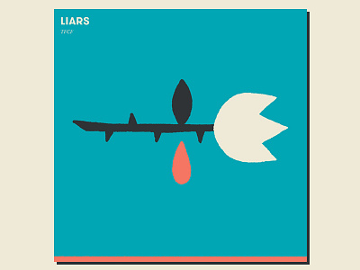 7. Liars - TFCF⠀ adam hanson ahco balance blood design flower gig poster illustration rose tragic