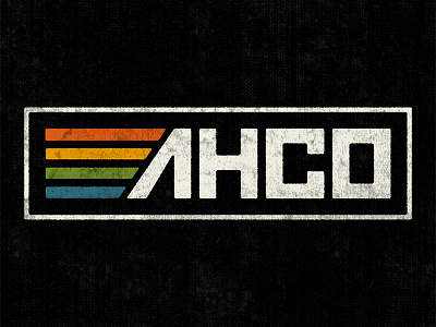 AHCO VHS adam hanson ahco bespoke type branding custom type logo vhs vintage