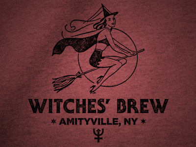 Witches' Brew adam hanson amityville apparel design halloween horror icon new york ny occult retro screen print shirt symbol vintage witch