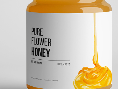 Honey Label design | Flower honey