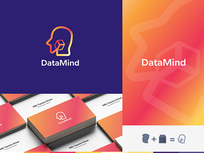 Data mind | Data center logo design