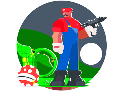 Super Mario 🍄🐢 animation artist character design design flat art graphic design illustration nigeria artist super mario ui vector vectornator