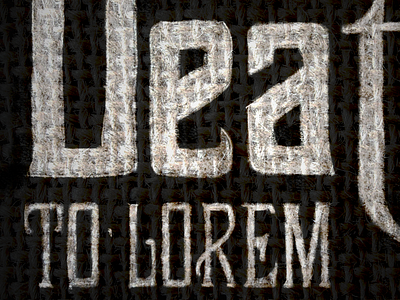 Death to Lorem Ipsum black cotton fonts handdrawn texture typography white