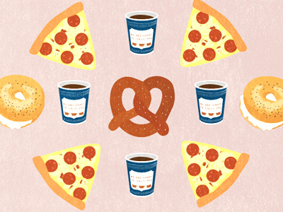 NYC Eats! bagel coffee eats food nyc pizza pretzel