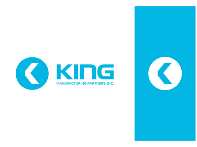 King Manufacturing Logo blue branding create logo creative logo design email engineering flat logo icon k letter k logo logo logo construction manufacture minimalistic modern monogram outstanding packaging vector