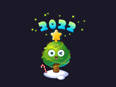 Christmas tree 2d character characterdesign game gameart illustration photoshop