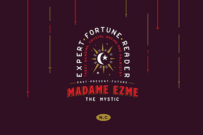 Madame Ezme badge design brand identity branding graphic design logo design logo lockup typography