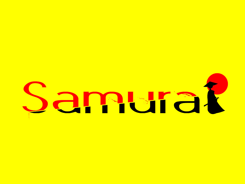 samurai logo text