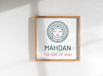 Mahdan, The girl of Iran branding design girl graphic illustrator iran logo vector woman
