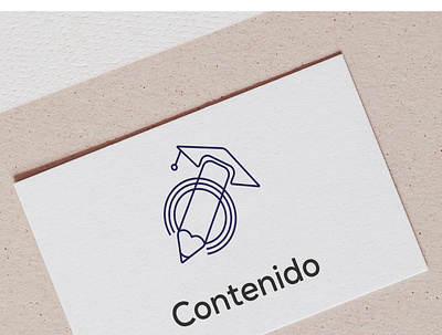 Contenido Logo ai app design branding design education graphic graphic design illustration illustrator logo pencil vector
