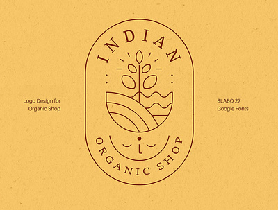 Logo design flat india logo logo design organic vector vector illustration