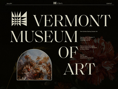 VMoA Art Museum - Desktop Website design graphic design illustration website