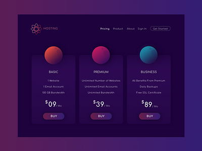 Pricing Page 030 color daily 100 challenge daily ui design pricing page typography ui uidesign vector web