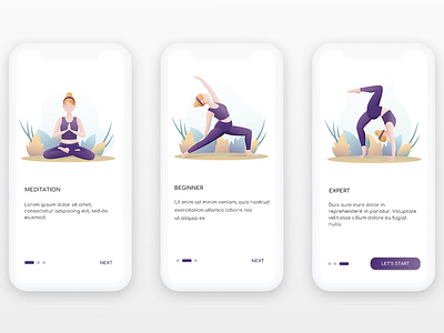Landing Page for Yoga App landingpage mobileapp uidesign uxdesign yogaapp