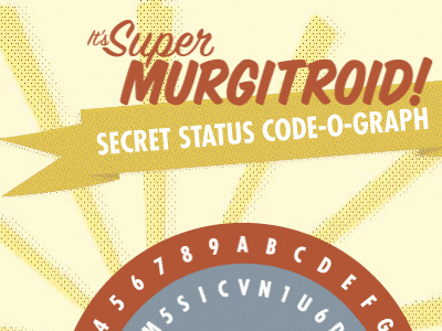 It's-SuperMurgitroid - Secret Status Code-O-Graph Logo graphic design secret code spy web design