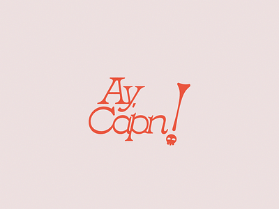 'Ay, Capn!' Seltzer Logo Concept