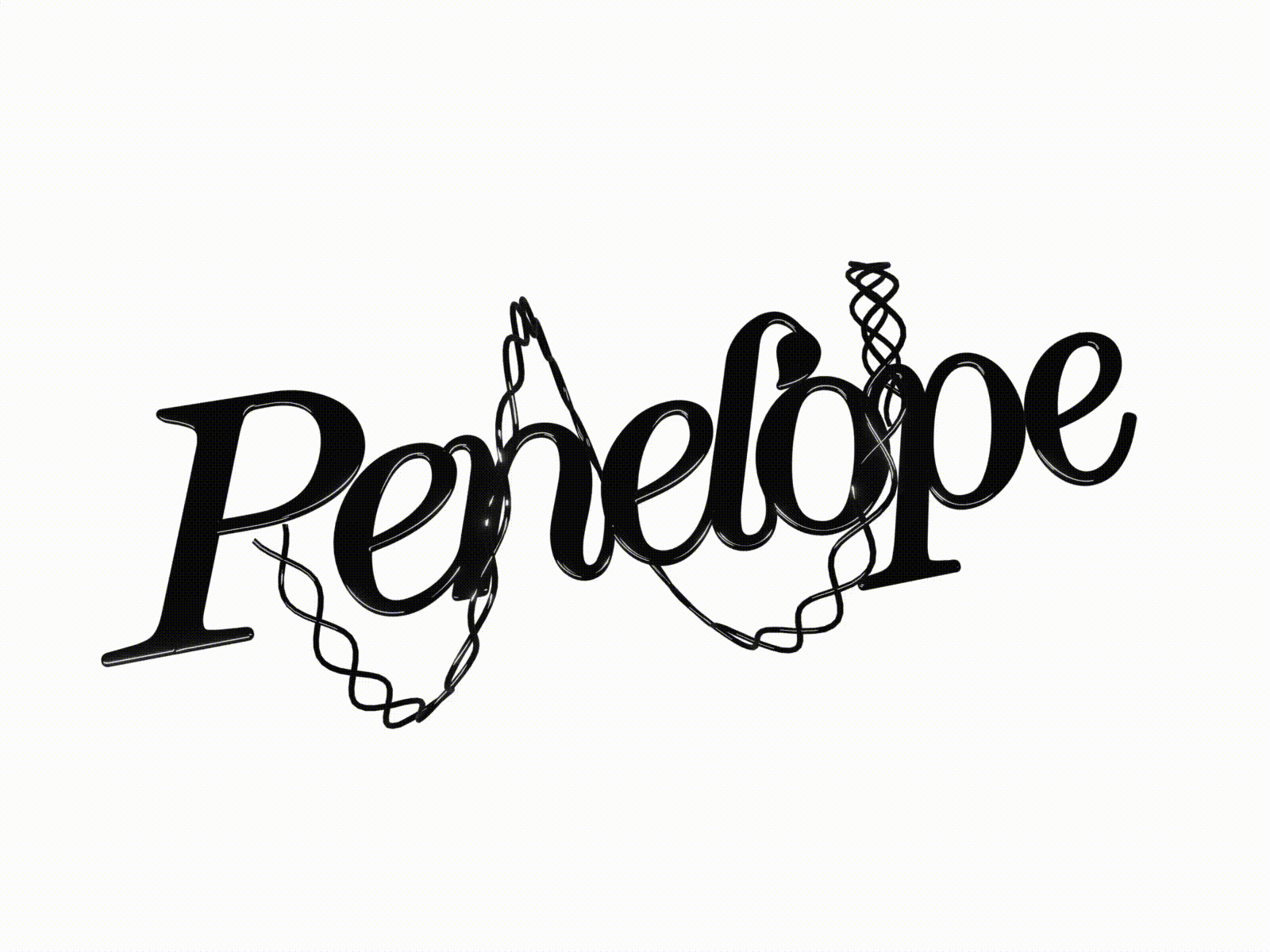 Penelope Logo Presentation 3d animation blender branding clean design graphic design identity logo motion graphics