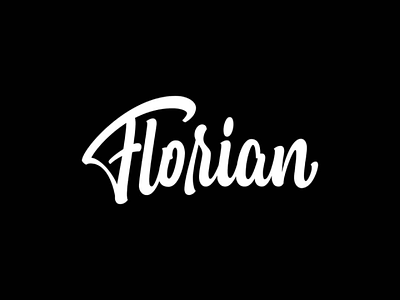Florian customlettering customtype handlettering happy logo typography web