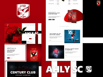 Ahly Club Website Re-Design creative landing page sports ui ui design ux website