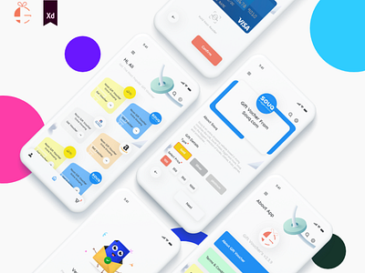 Gift Voucher's App Design adobe xd andriod android app app design creative ios ui ui design ux