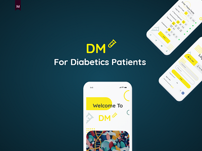 UI Design ForDM application For Diabetics Patients