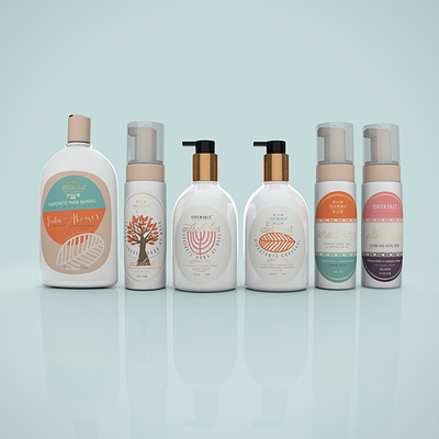 Packaging - Shea Butter Collection brazil graphic design hand soap lotion package package design sea butter