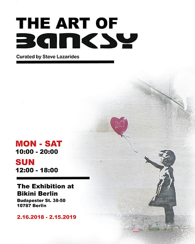 The Art of Banksy Event Poster event branding event poster graphic design