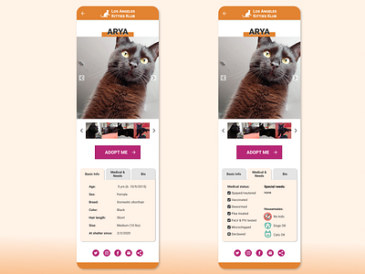 Daily UI #006: Pet Profile app dailyui design ui ux