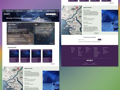 Daily UI #003: Arendelle Tourism Landing Page