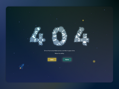 Daily UI #008: Space 404 Page
