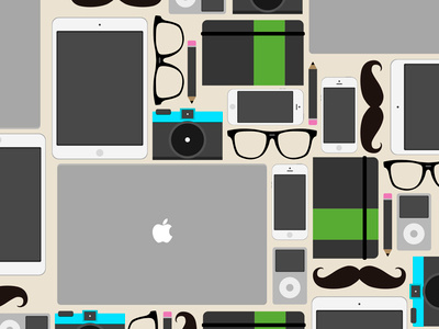 Hipster flat stuff