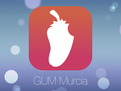 GUM Murcia logo iOS 7 style gradient icon ios ios 7 ios 7 style matte murcia spain